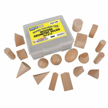 Wooden Geometric Solids - Box of 18