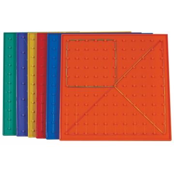 Double-Sided Geoboard - 230mm (Set of 6)