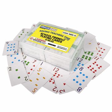 School Friendly Playing Cards - Box of 12 packs