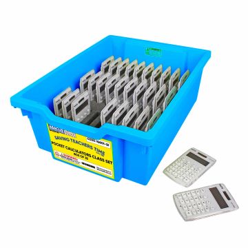 TickiT Pocket Calculators Class Set - Box of 32