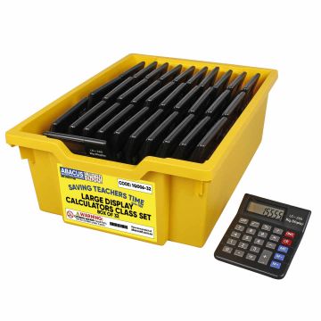 Large Display Calculator Class Set - Box of 32