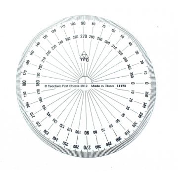 360° Protractors - 100mm diameter (Solid Design)