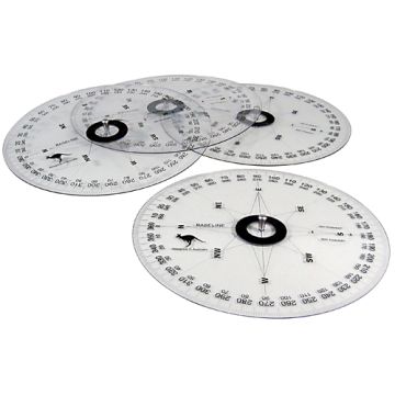 360° Magnetic Whiteboard Protractor - Set of 4