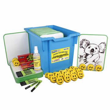 A4 Double-Sided Magnetic Student Whiteboard Class Kit - Box of 30