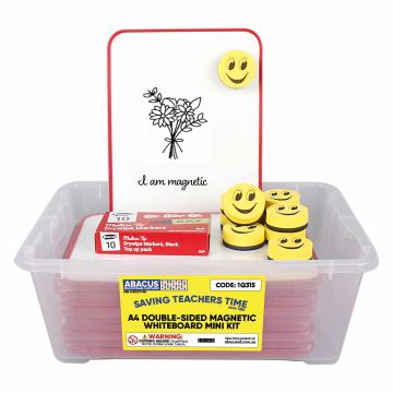 A4 Double-Sided Magnetic Whiteboard Mini Kit
