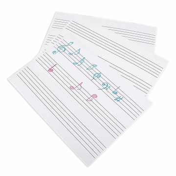 A4 Student Music Whiteboard - Pack of 30