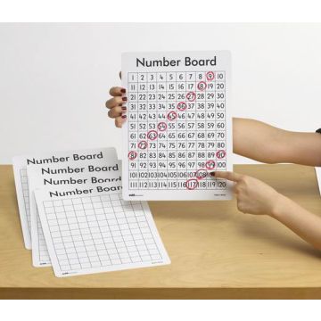 1-120 Numbered Whiteboard - Pack of 30