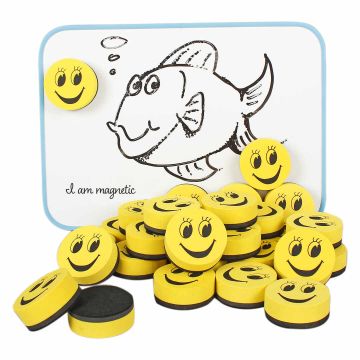 Magnetic Foam Erasers - 50mm (Set of 30)