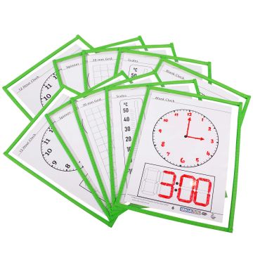 Write 'N' Wipe Pocket Sleeves - Set of 10