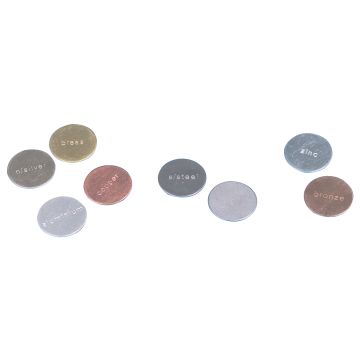 Stamped Metal Discs - Set of 8