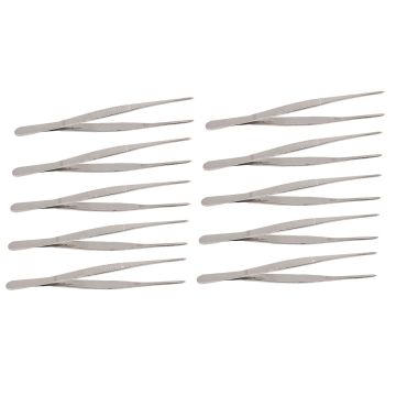 Metal Tweezer - Blunt (Set of 10)
