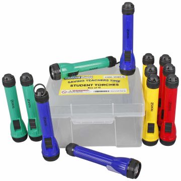 Student Torches with Batteries - Box of 12