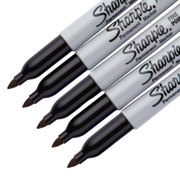 Permanent Marker - Black (Pack of 5)