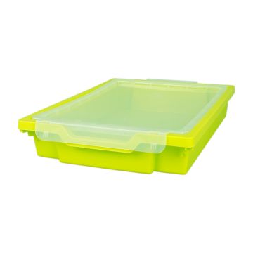 Gratnells Tray with Lid - Shallow (Lime Green)