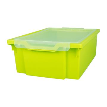 Gratnells Tray with Lid - Deep (Lime Green)