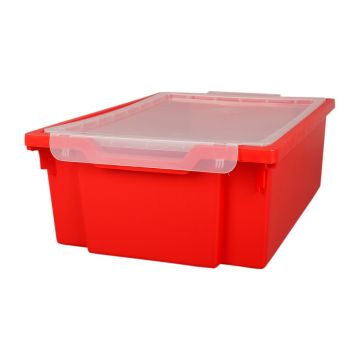 Gratnells Tray with Lid - Deep (Red)