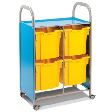 Gratnells Callero Double Trolley - JJ Tray Unit
