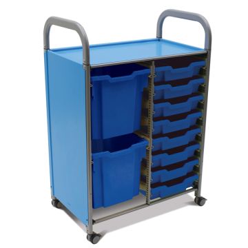 Gratnells Callero Double Trolley - SJ Tray Unit
