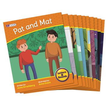 Decodable Readers - Letters & Sounds - Phase 2 - Letter Sounds - Fiction - Set 2 - 12 Titles - 6x BB106