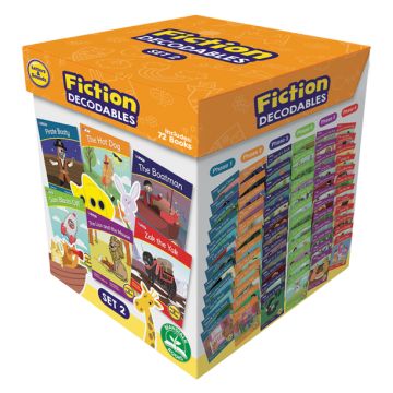 Decodable Readers - Boxed Set - Letters & Sounds - Phase 1-6 - Fiction - Set 2 - 72 Titles