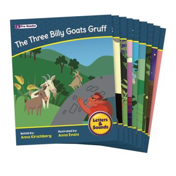 Decodable Readers - Letters & Sounds - Phase 1 - Phonemic Awareness - Fiction - Set 2 - 12 Titles - 6x BB124