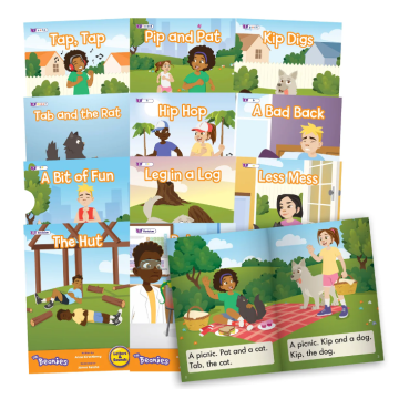 Decodable Readers - The Beanies Hi-Lo - Phase 2 - Letter Sounds - Fiction - Set 2 - 12 Titles