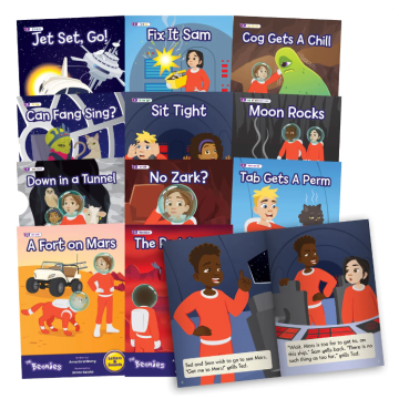 Decodable Readers - The Beanies Hi-Lo - Phase 3 - Phonics - Fiction - Set 2 - 12 Titles