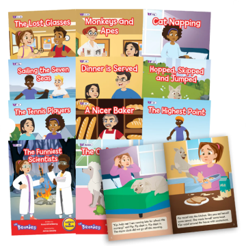 Decodable Readers - The Beanies Hi-Lo - Phase 6 - Spelling - Fiction - Set 2 - 12 Titles