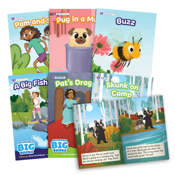Decodable Readers - Decodable Big Books - Fiction - 6 Titles