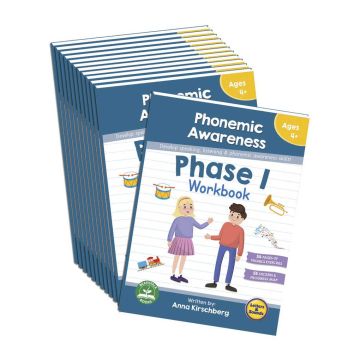Phase 1 Workbook - Phonemic Awareness (Set of 12)