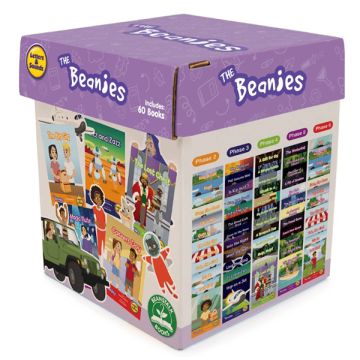 Decodable Readers - Boxed Set - The Beanies Hi-Lo - Phase 2-6 - Fiction - Set 1 - 60 Titles