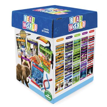 Decodable Readers - Boxed Set - Real World Hi-Lo - Phase 2-6 - Non-Fiction - Set 1 - 60 Titles