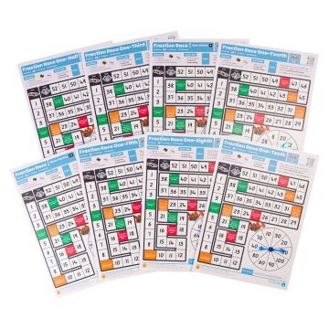 Fraction Race Game Pack - Dr Paul Swan