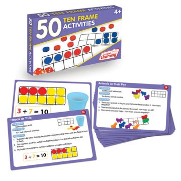 50 Ten Frame Activity Cards