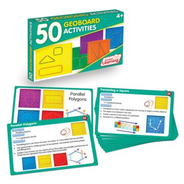 50 Geoboard Activity Cards