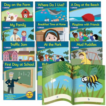 Decodable Readers - Phonemic Awareness Fiction (Set of 12)
