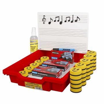 A4 Student Music Whiteboard Class Kit - Box of 30