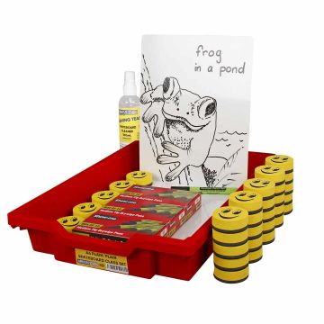 A4 Double-Sided Plain Student Whiteboard Class Kit - Box of 30