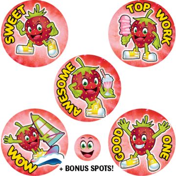Strawberry Scented Stickers