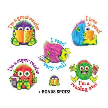 I Love Reading Stickers - 28mm (Pack of 168)
