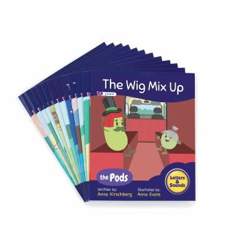 Decodable Readers - Letters & Sounds - The Pods - Phase 3 - Phonics - 12 Titles