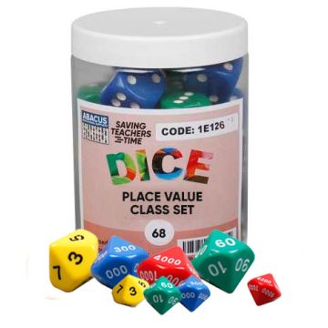 Place Value Dice Class Set