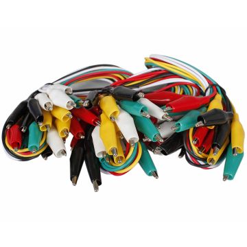 Crocodile/Alligator Clip with Leads - Pack of 30
